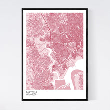 Load image into Gallery viewer, Matola City Map Print