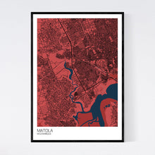 Load image into Gallery viewer, Matola City Map Print