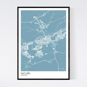Maturín City Map Print