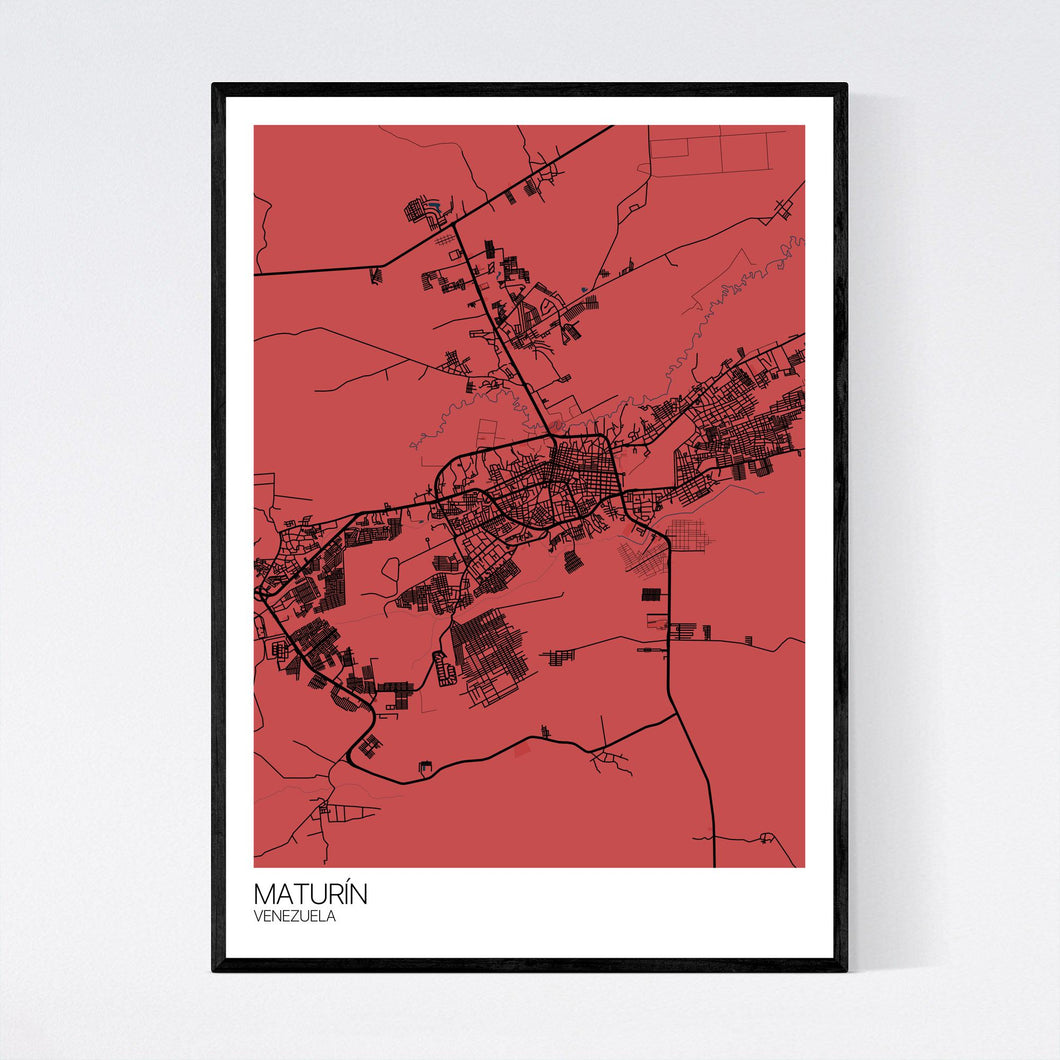 Maturín City Map Print