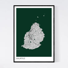 Load image into Gallery viewer, Mauritius Island Map Print