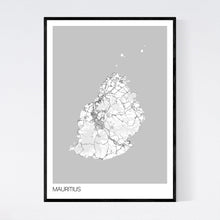 Load image into Gallery viewer, Mauritius Island Map Print