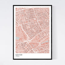 Load image into Gallery viewer, Mayfair Neighbourhood Map Print