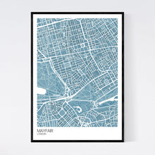 Load image into Gallery viewer, Mayfair Neighbourhood Map Print