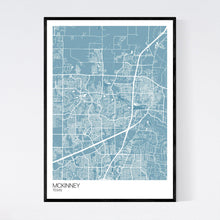 Load image into Gallery viewer, McKinney City Map Print