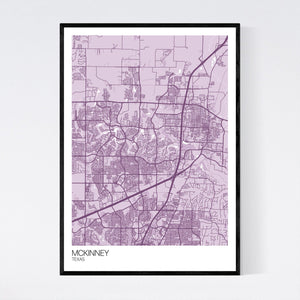 McKinney City Map Print