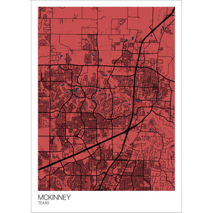 Map of McKinney, Texas