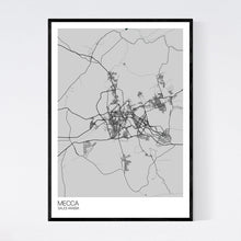 Load image into Gallery viewer, Mecca City Map Print