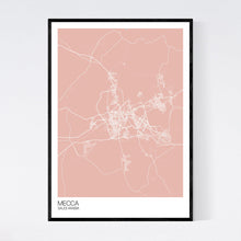 Load image into Gallery viewer, Mecca City Map Print