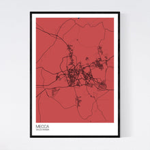Load image into Gallery viewer, Mecca City Map Print