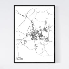 Load image into Gallery viewer, Mecca City Map Print