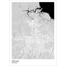 Load image into Gallery viewer, Map of Medan, Indonesia