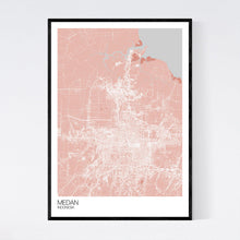 Load image into Gallery viewer, Medan City Map Print