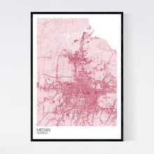 Load image into Gallery viewer, Medan City Map Print