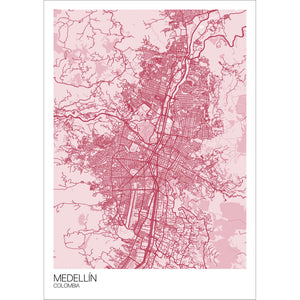 Map of Medellín, Colombia