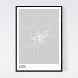 Map of Medina, Saudi Arabia