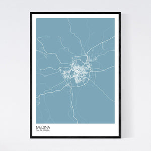 Medina City Map Print