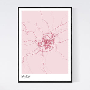 Medina City Map Print