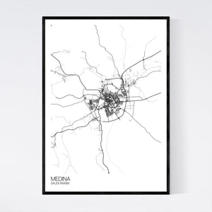 Medina City Map Print