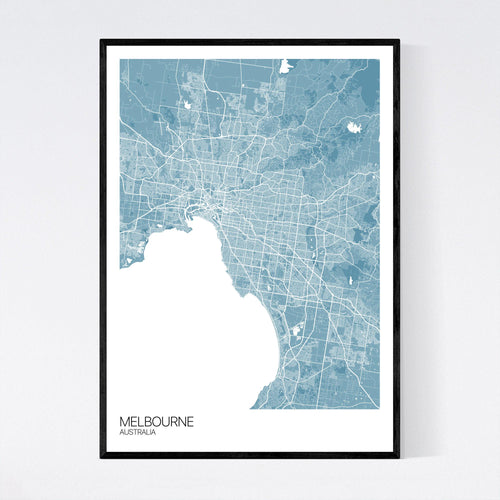 Map of Melbourne, Australia