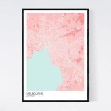 Load image into Gallery viewer, Melbourne City Map Print