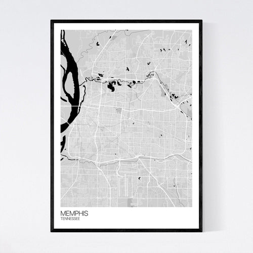 Map of Memphis, Tennessee