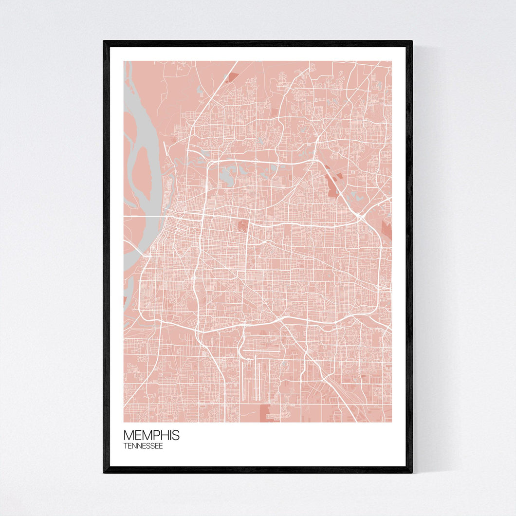 Memphis City Map Print