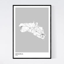 Load image into Gallery viewer, Map of Menorca, Spain