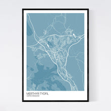 Load image into Gallery viewer, Map of Merthyr Tydfil, United Kingdom