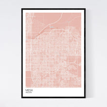 Load image into Gallery viewer, Mesa City Map Print