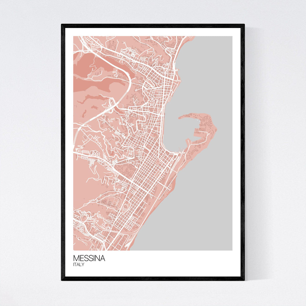 Messina City Map Print