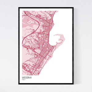 Messina City Map Print