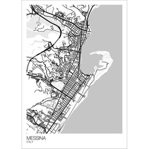 Map of Messina, Italy