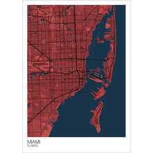 Load image into Gallery viewer, Map of Miami, Florida