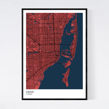 Load image into Gallery viewer, Map of Miami, Florida