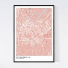 Load image into Gallery viewer, Map of Middlesbrough, United Kingdom