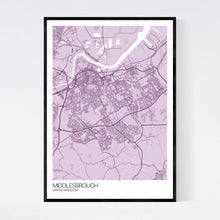 Load image into Gallery viewer, Middlesbrough City Map Print