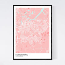 Load image into Gallery viewer, Middlesbrough City Map Print