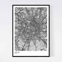 Load image into Gallery viewer, Milan City Map Print