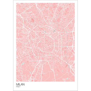 Map of Milan, Italy