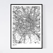 Load image into Gallery viewer, Milan City Map Print