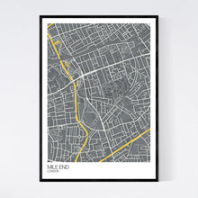 Load image into Gallery viewer, Mile End Neighbourhood Map Print