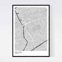 Load image into Gallery viewer, Mile End Neighbourhood Map Print