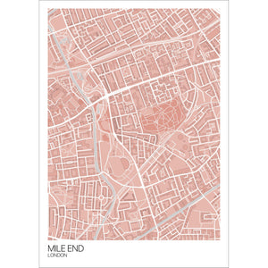 Map of Mile End, London