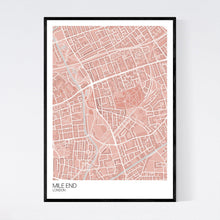 Load image into Gallery viewer, Map of Mile End, London