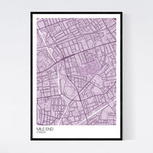 Load image into Gallery viewer, Mile End Neighbourhood Map Print