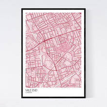 Load image into Gallery viewer, Mile End Neighbourhood Map Print
