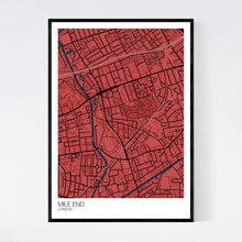 Load image into Gallery viewer, Mile End Neighbourhood Map Print
