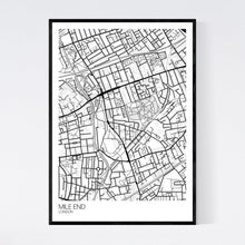 Load image into Gallery viewer, Mile End Neighbourhood Map Print