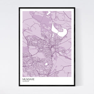 Milngavie Neighbourhood Map Print